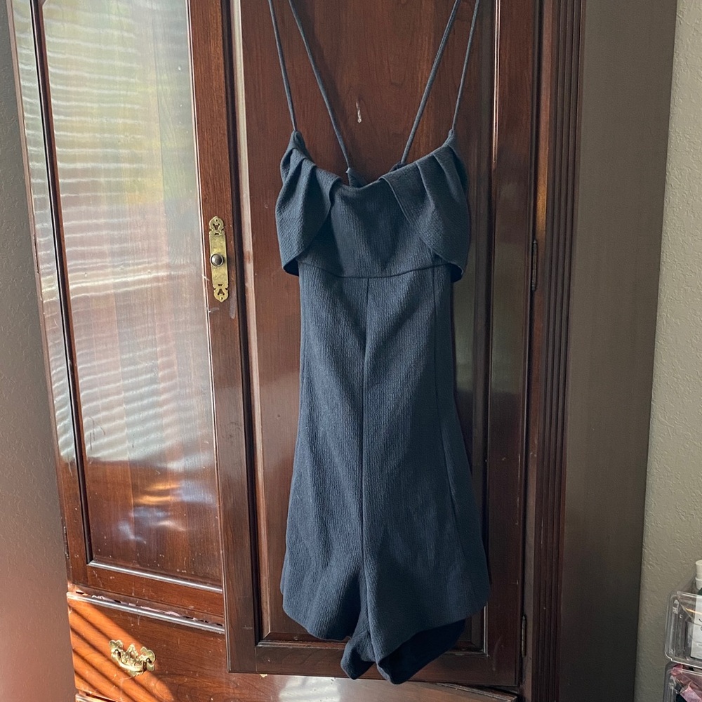 Free People Midnight Black Romper